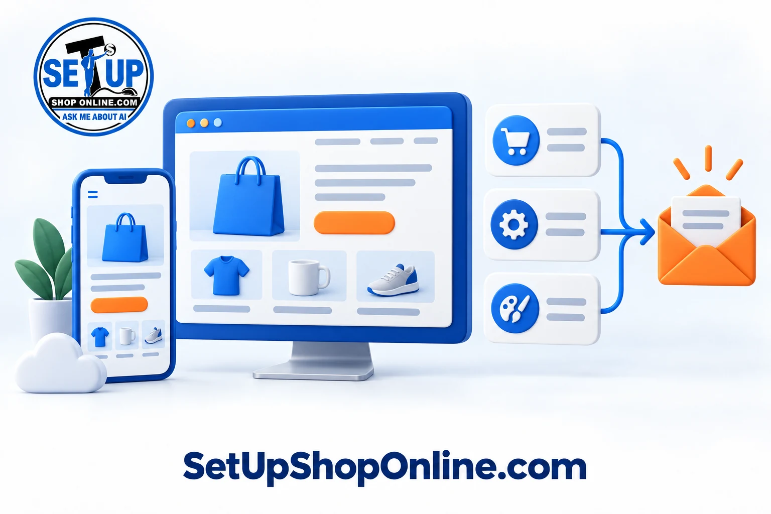 Responsive business website connected to commerce, operations, and inquiry follow-up.